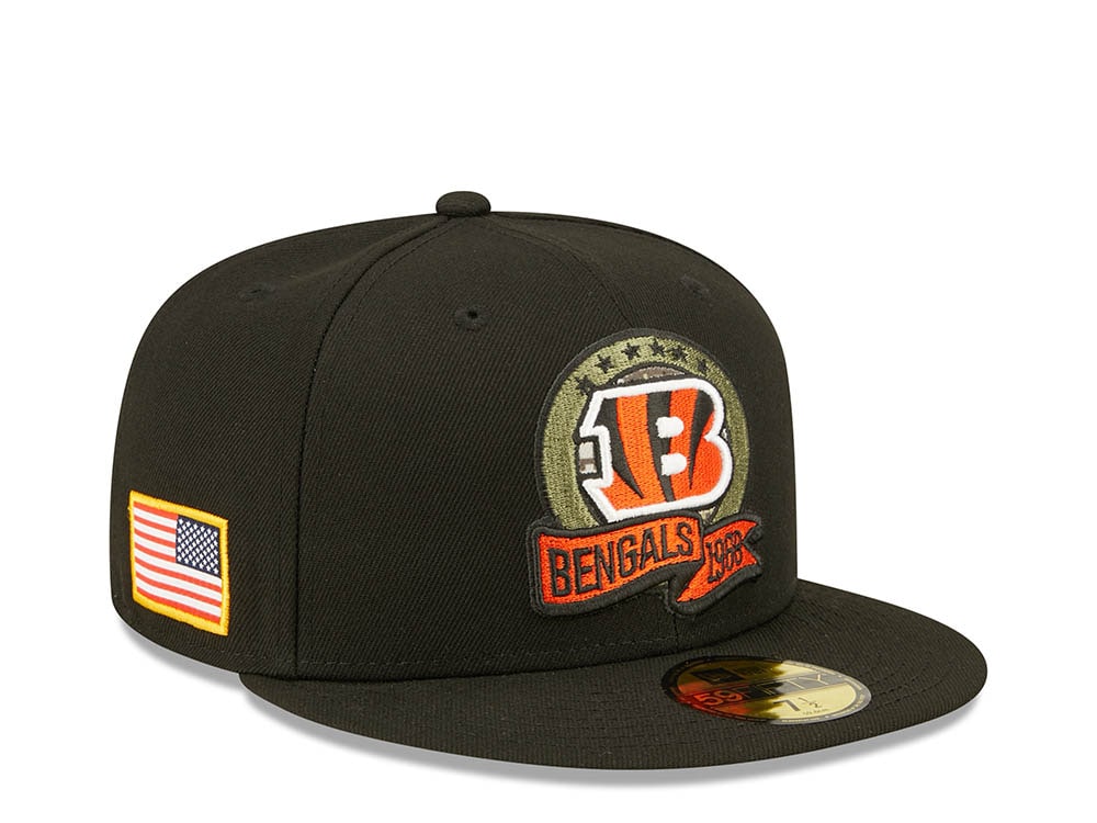 New Era Cincinnati Bengals Salute to Service 2022 Fitted 59Fifty Casquette