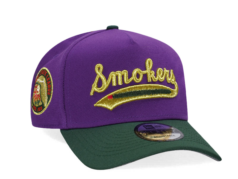 New Era Tampa Smokers Purple Gold Two Tone Edition A Frame Snapback Casquette