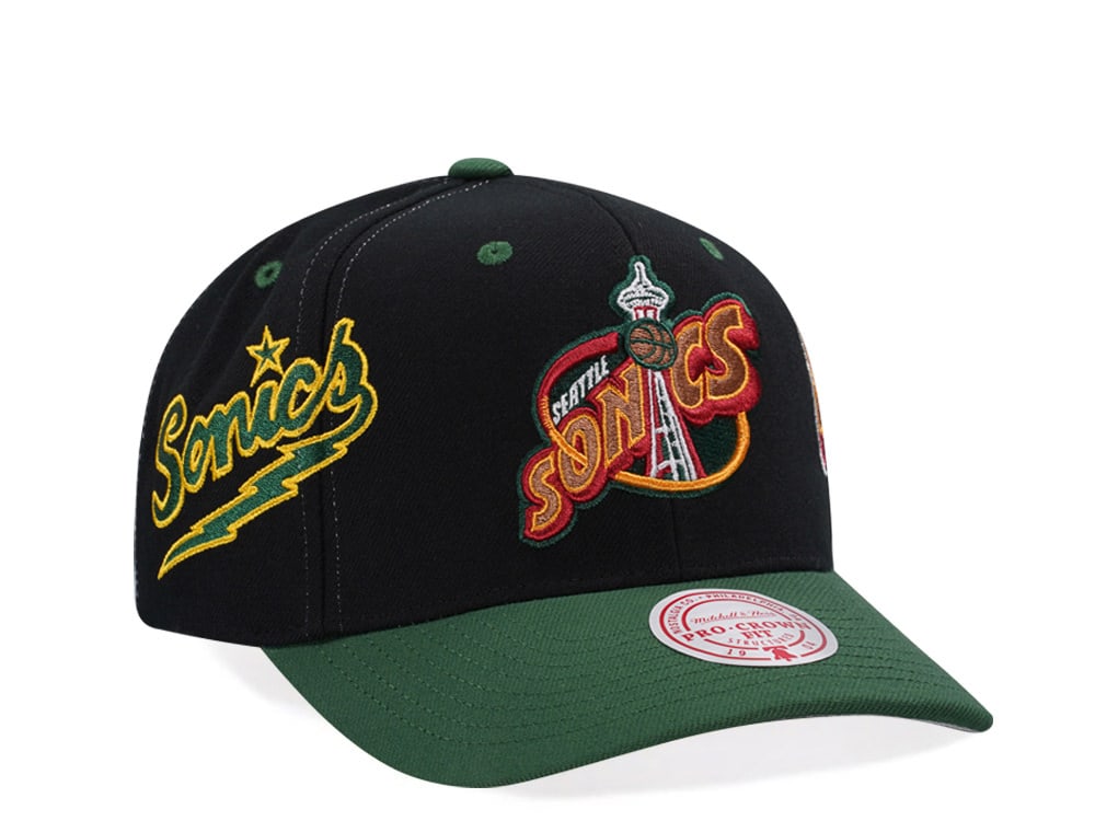 Mitchell & Ness Seattle Supersonics Hardwood Classic Pro Crown Fit Snapback Casquette