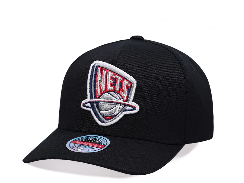 Mitchell & Ness Brooklyn Nets Black Hardwood Classic Red Flex Snapback Casquette