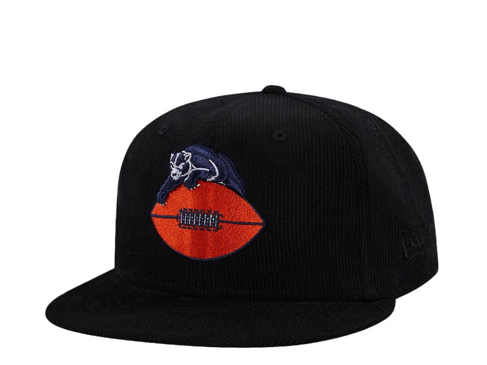 New Era Chicago Bears Black Cord Throwback Edition 59Fifty Fitted Casquette