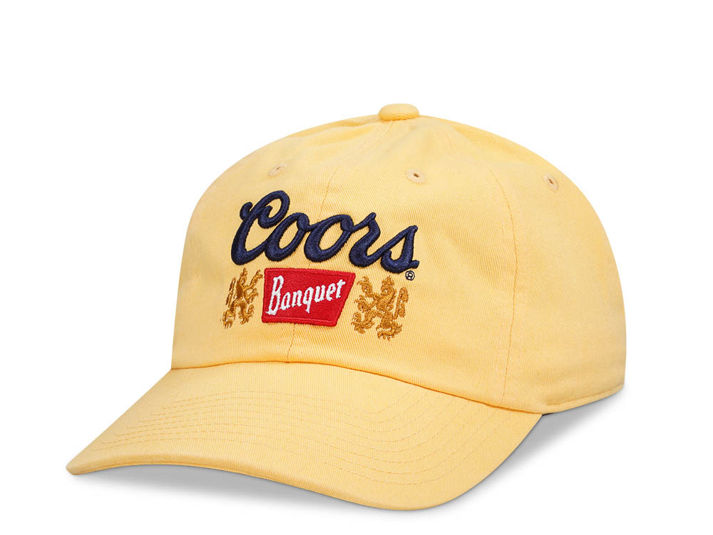 American Needle Miller Coors Ballpark Yellow Strapback Casquette