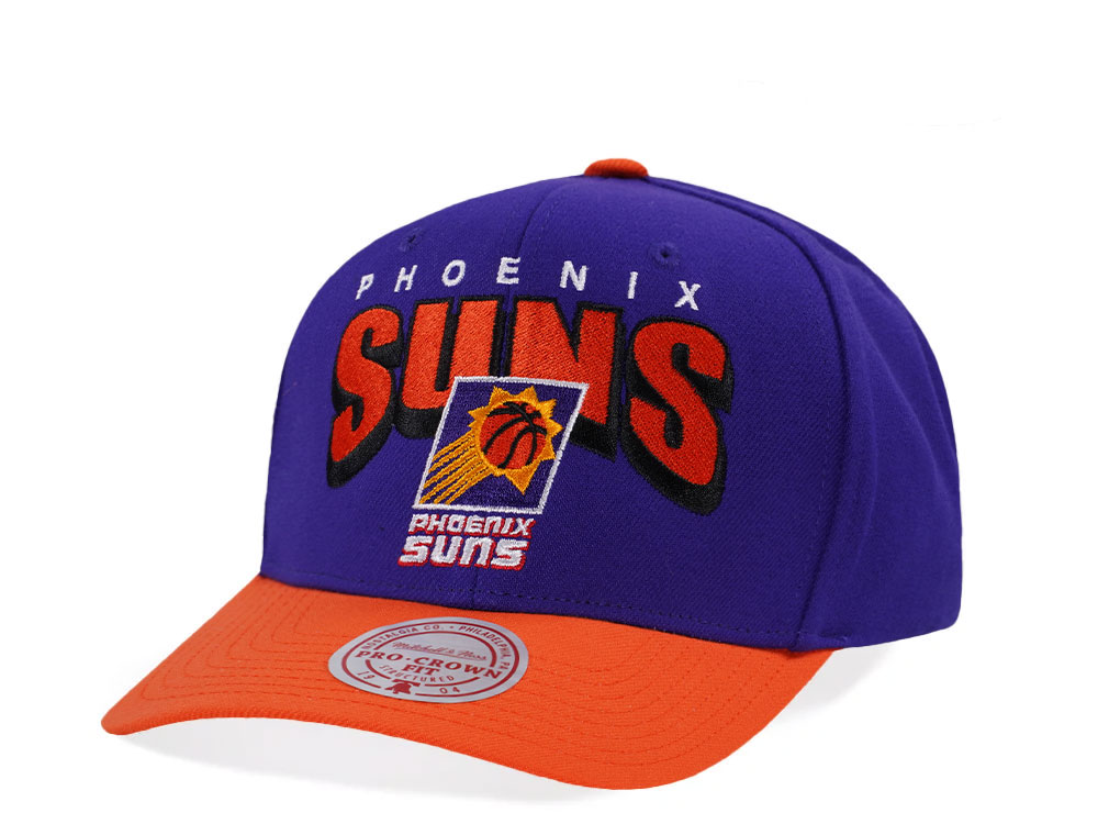 Mitchell & Ness Phoenix Suns Hardwood Classic Pro Crown Fit Purple Snapback Casquette