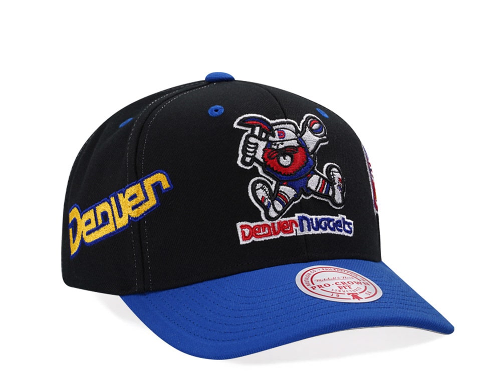 Mitchell & Ness Denver Nuggets Hardwood Classic Pro Crown Fit Snapback Casquette