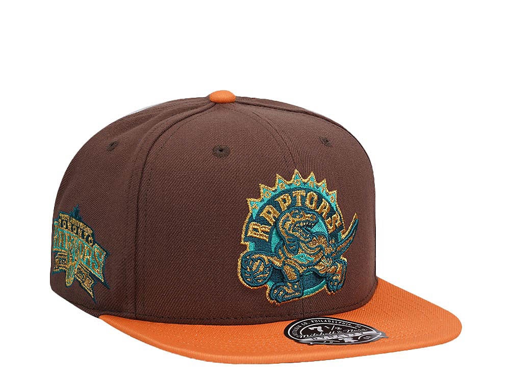 Mitchell & Ness Toronto Raptors 10th Anniversary Copper Top Hardwood Classic Dynasty Fitted Casquette