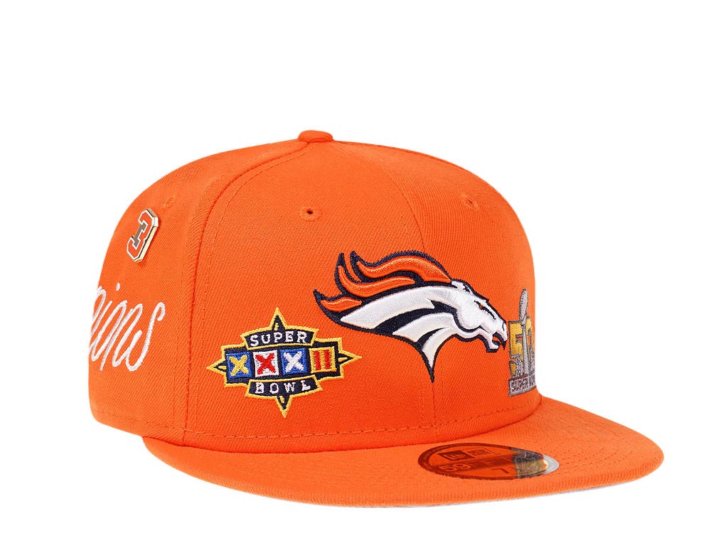 New Era Denver Broncos Historicchamps Orange 59Fifty Fitted Casquette