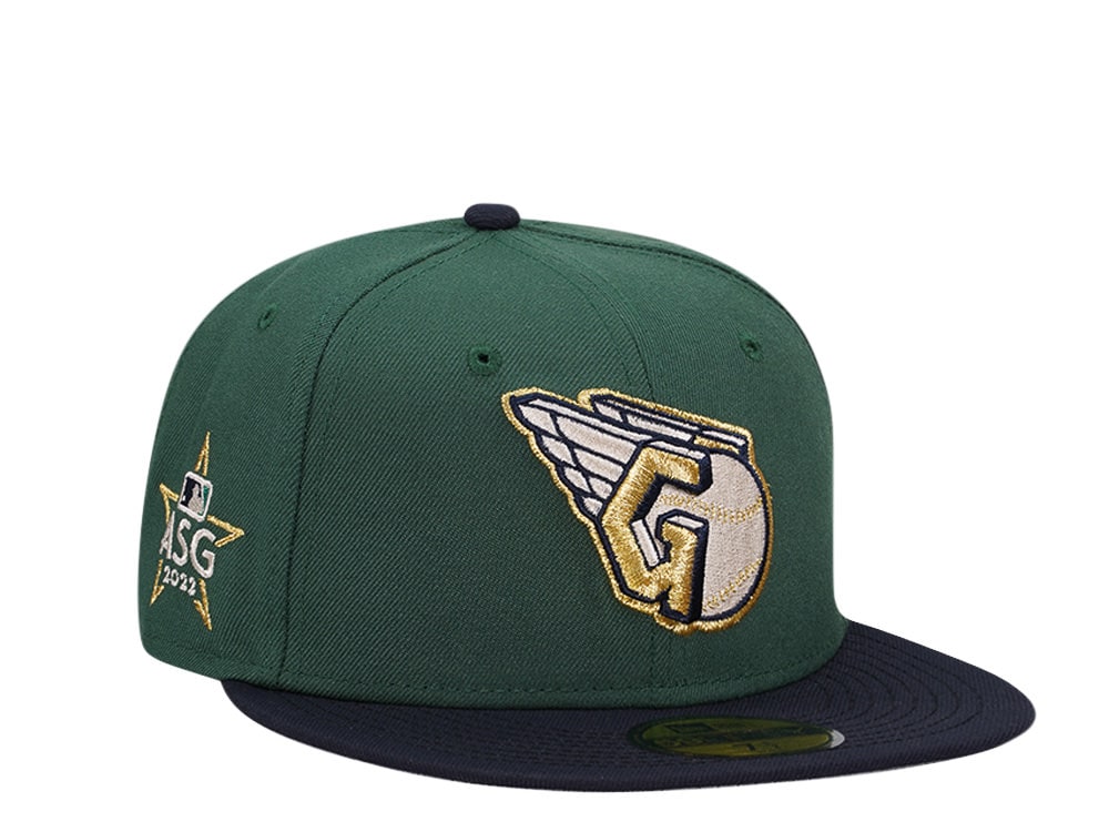 New Era Cleveland Guardians All Star Game 2022 Emerald Gold Two Tone Edition 59Fifty Fitted Casquette