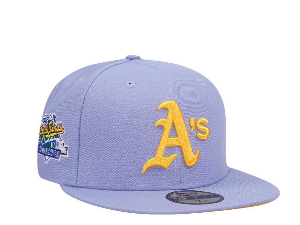 New Era Oakland Athletics World Series 1989 Lavender Edition 59Fifty Fitted Casquette