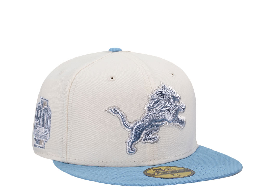 New Era Detroit Lions 90 Seasons Chrome Two Tone Edition 59Fifty Fitted Casquette