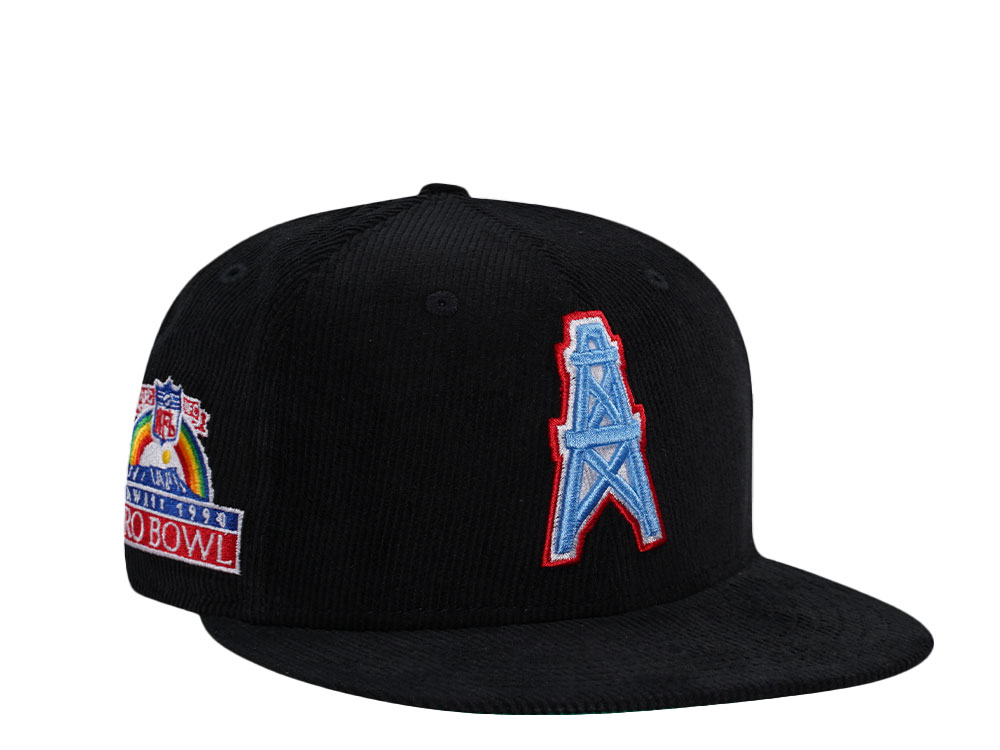 New Era Houston Oilers Pro Bowl 1990 Black Corduroy Edition 59Fifty Fitted Casquette