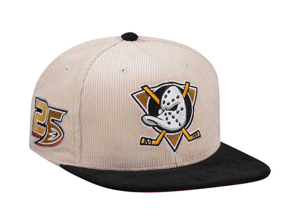 Mitchell & Ness Anaheim Ducks 25th Anniversary Two Tone Cord Edition Dynasty Fitted Casquette