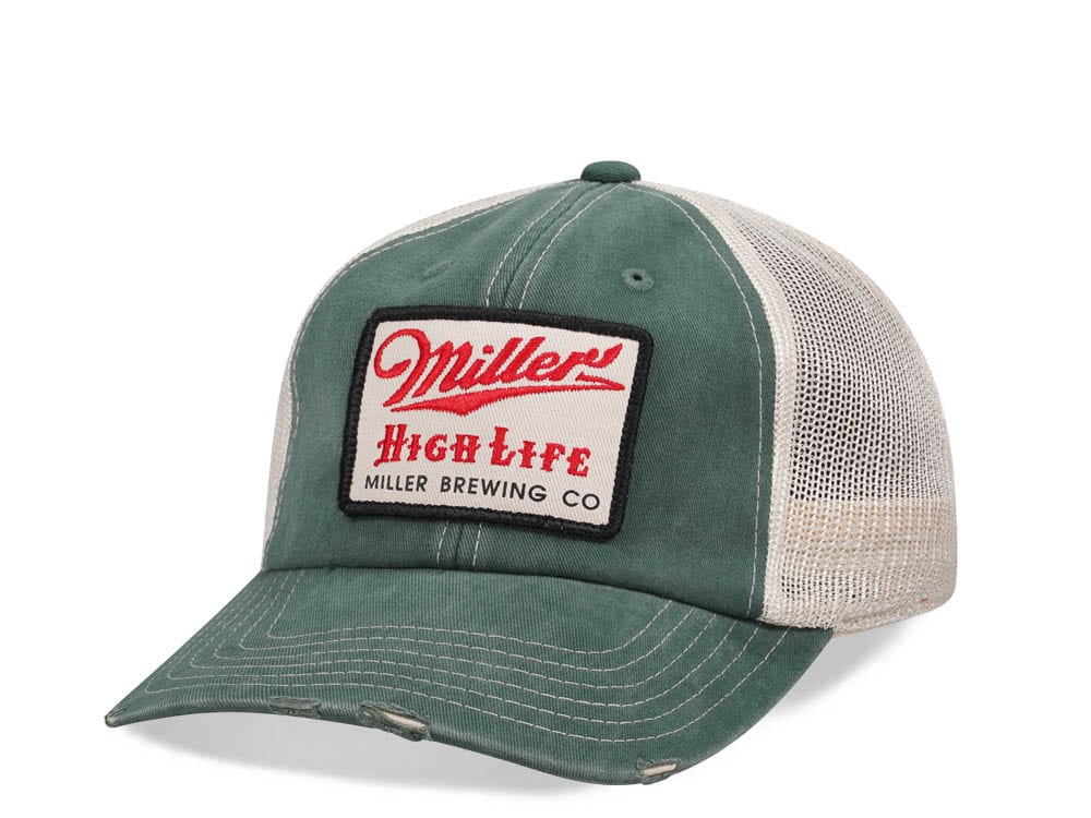 American Needle Miller High Life Orville Olive Trucker Snapback Casquette