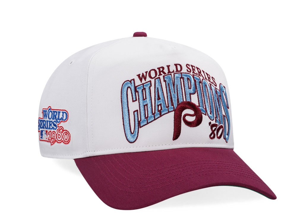 47Brand Philadelphia Phillies World Series 1980 White Arch Champions Hitch Snapback Casquette