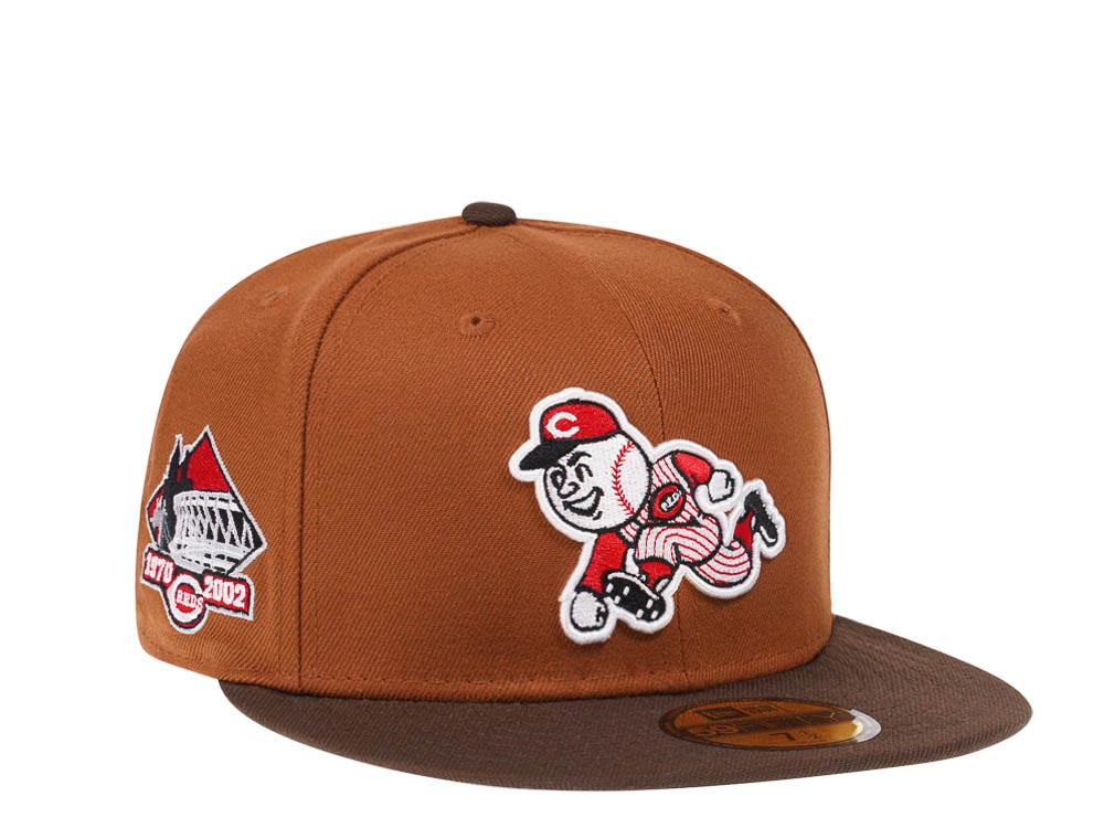 New Era Cincinnati Reds Riverfront Stadium Bourbon and Suede Edition 59Fifty Fitted Casquette