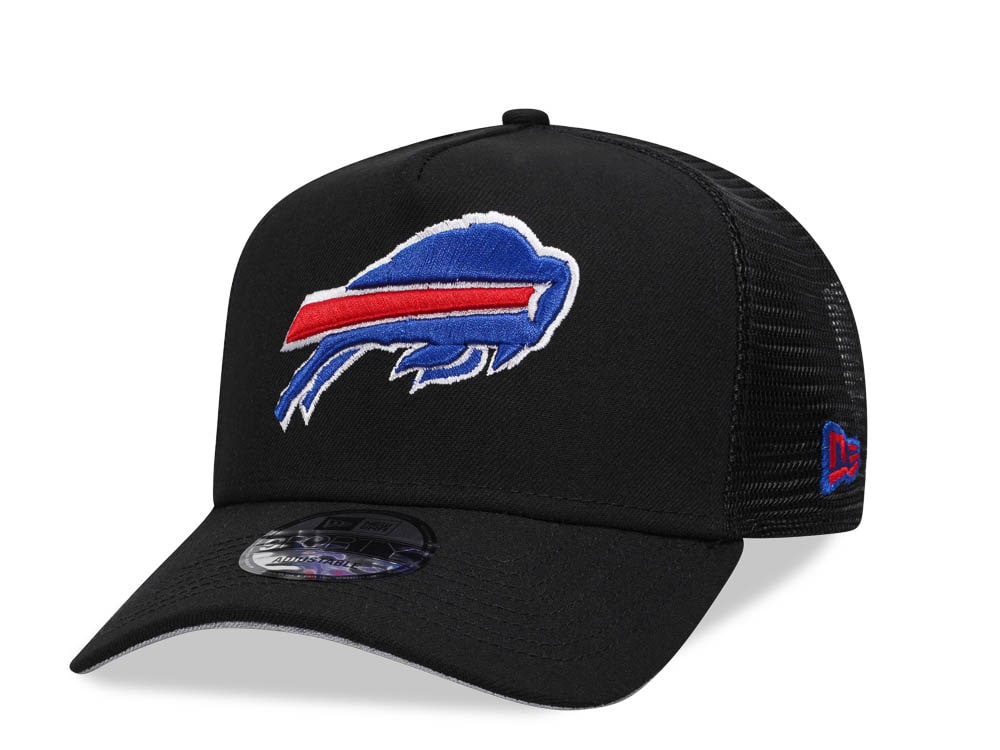 New Era Buffalo Bills Black 9Forty A Frame Trucker Snapback Casquette