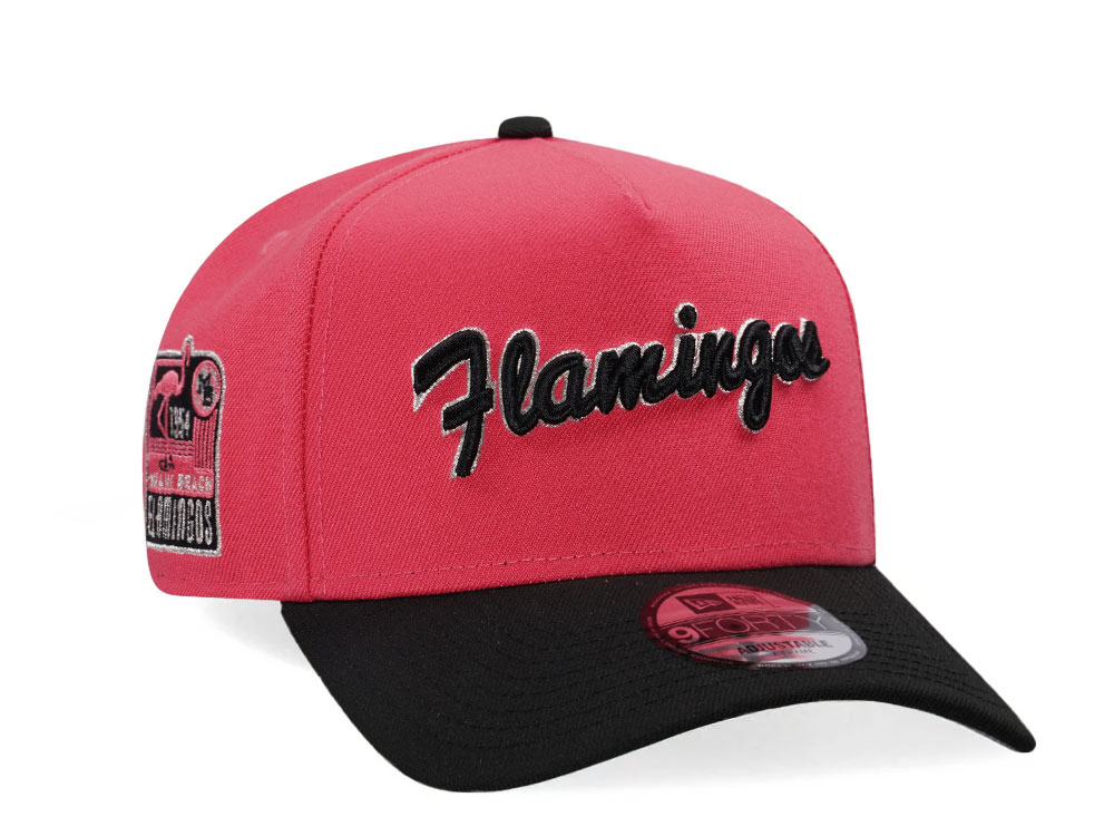 New Era Miami Beach Flamingos 1954 Two Tone Edition A Frame 9Forty Snapback Casquette