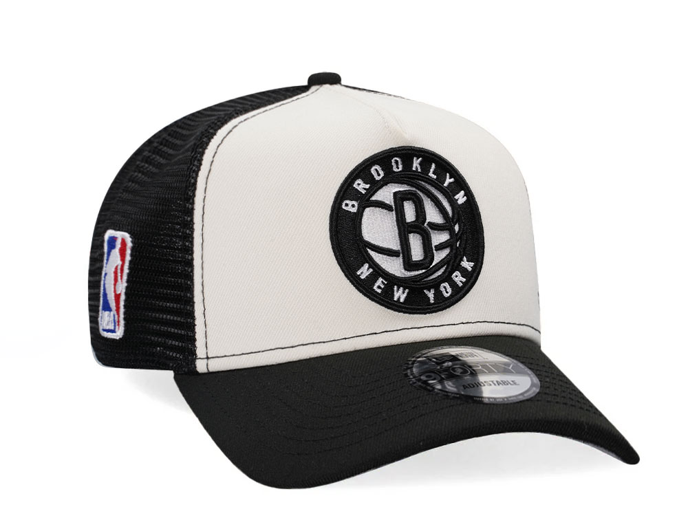 New Era Brooklyn Nets Classic Two Tone Edition Trucker A Frame Snapback Casquette