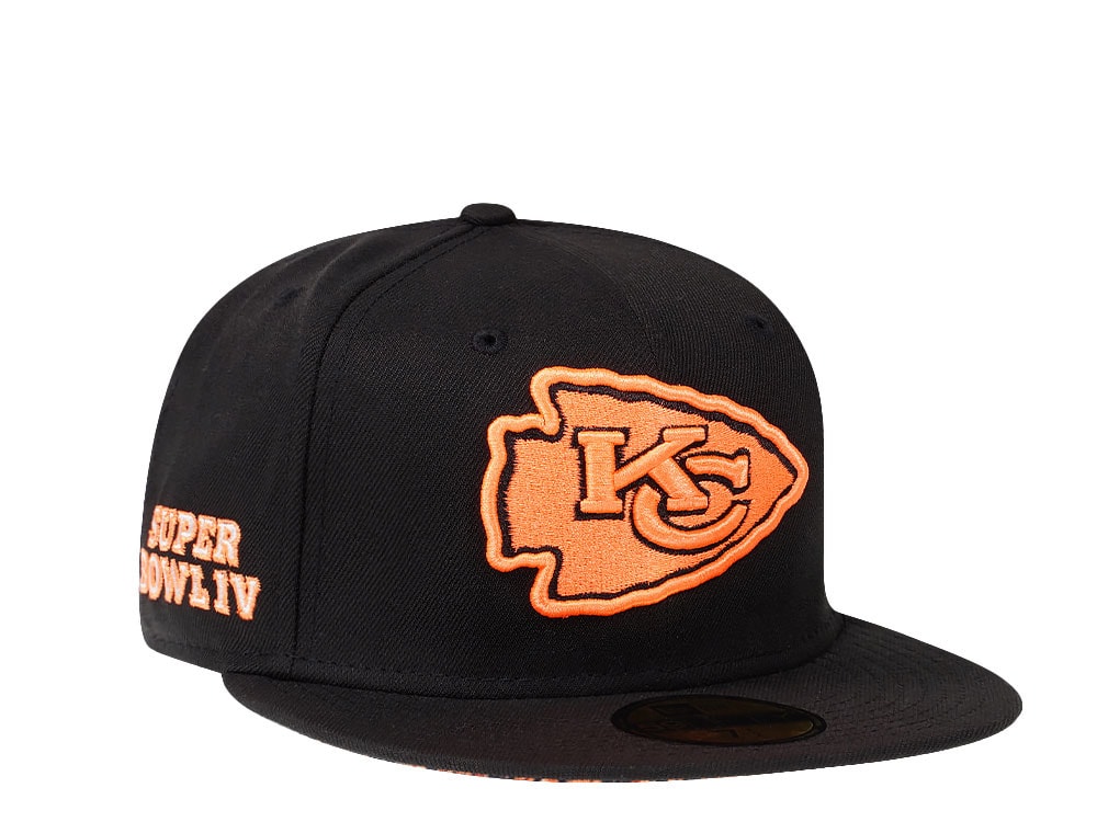 New Era Kansas City Chiefs Super Bowl IV Black Summerpop Edition 59Fifty Fitted Casquette