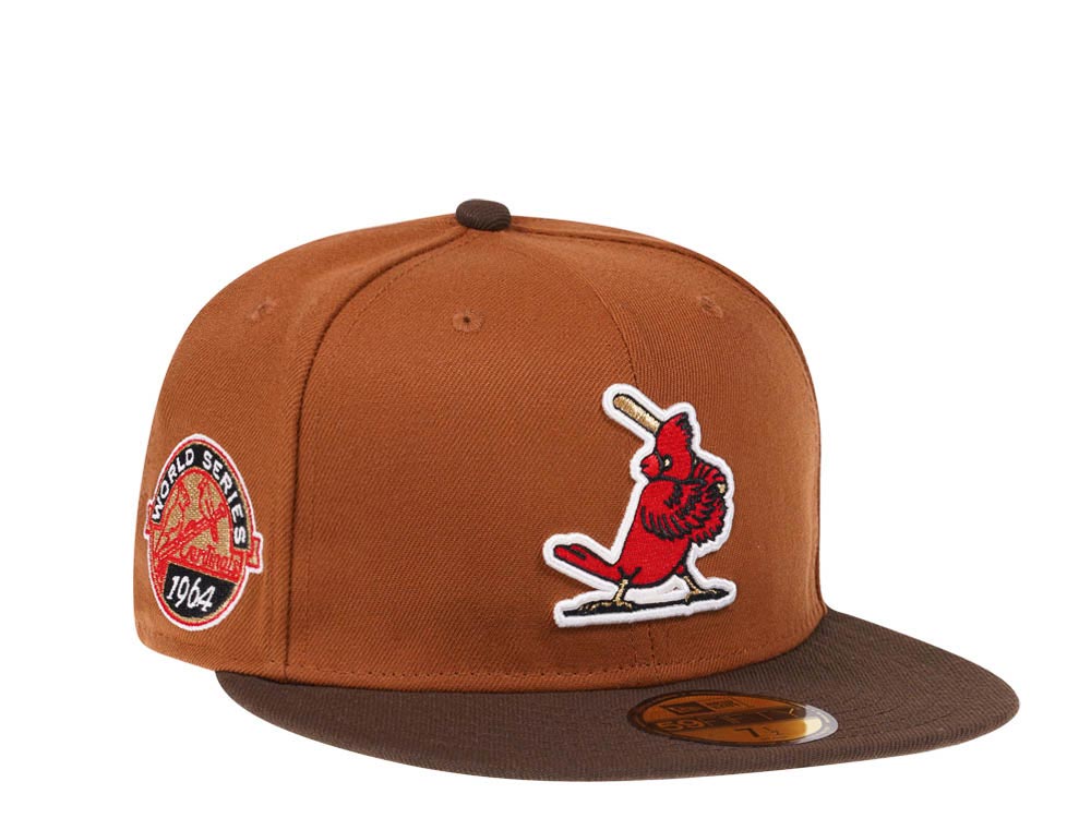 New Era St. Louis Cardinals World Series 1964 Bourbon and Suede Edition 59Fifty Fitted Casquette