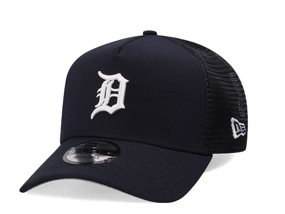 New Era Detroit Tigers Navy Trucker A Frame 9Forty Snapback Casquette