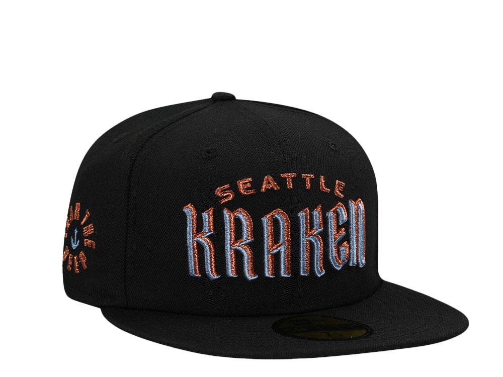 New Era Seattle Kraken Fear the Deep Metallic Prime Edition 59Fifty Fitted Casquette