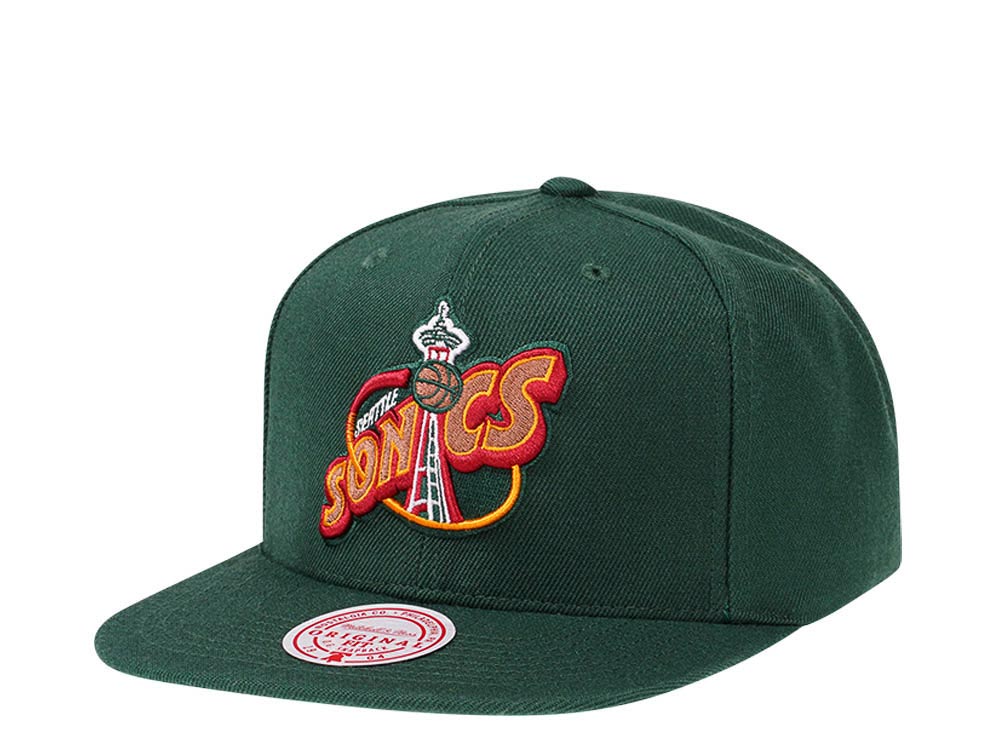 Mitchell & Ness Seattle Supersonics Hardwood Classics Snapback Casquette