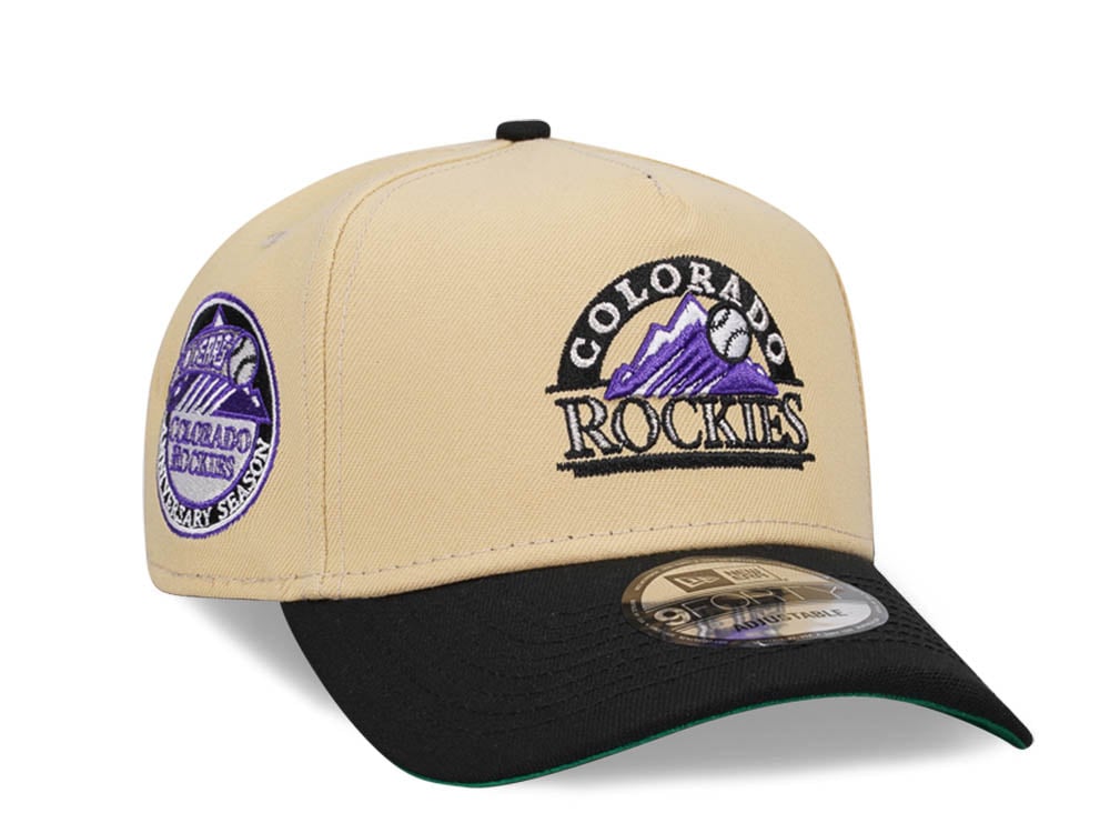 New Era Colorado Rockies 10th Anniversary Two Tone Throwback Edition 9Forty A Frame Snapback Casquette