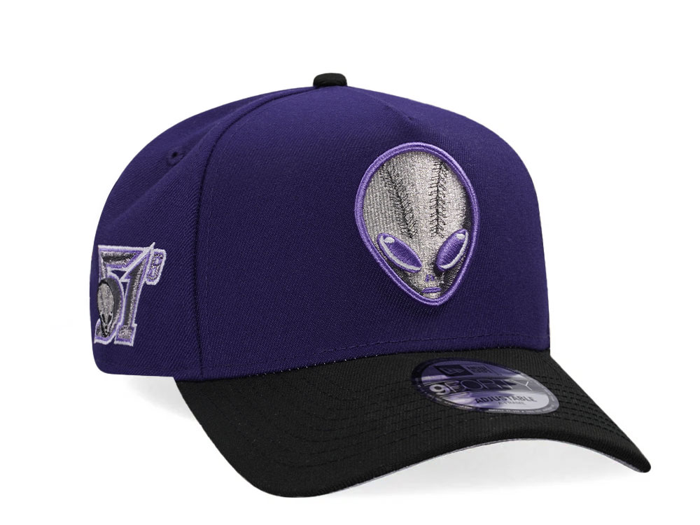 New Era Las Vegas 51s Purple Metallic Two Tone Edition A Frame 9Forty Snapback Casquette