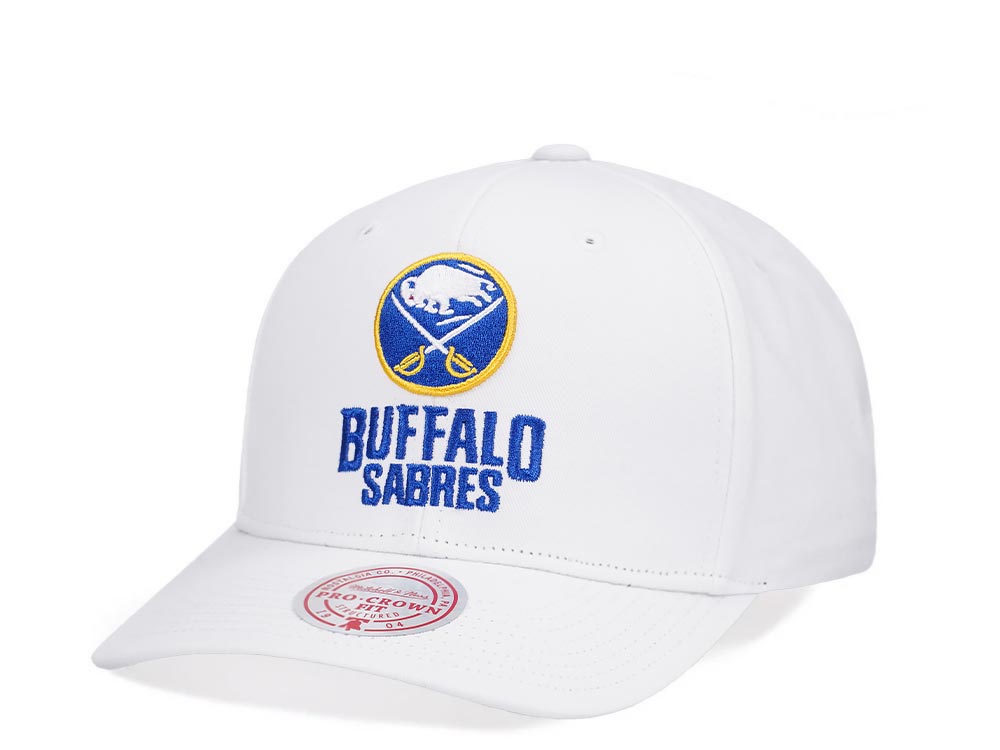 Mitchell & Ness Buffalo Sabres All in Pro White Snapback Casquette