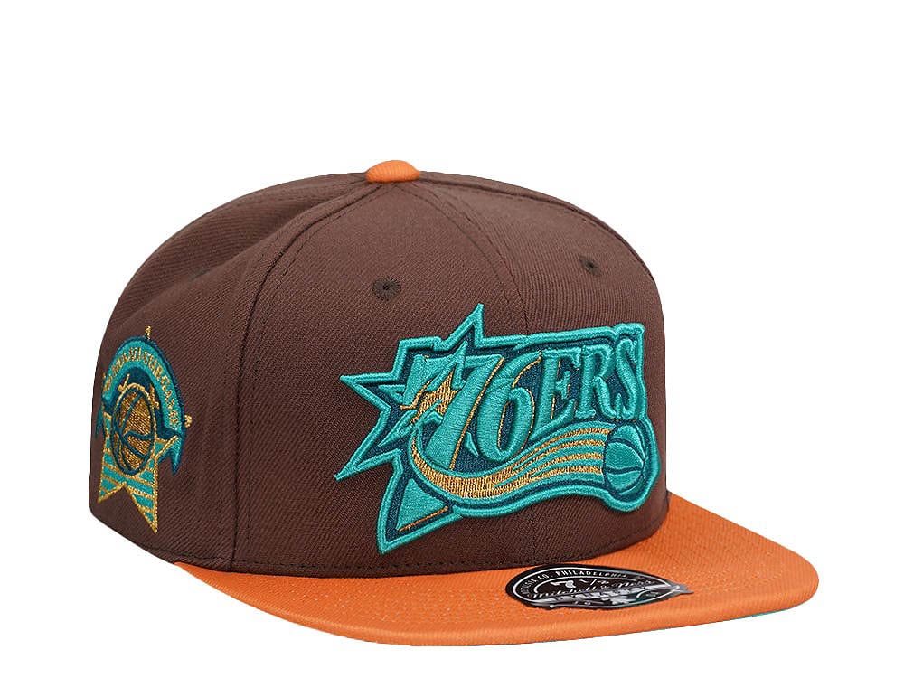 Mitchell & Ness Philadelphia 76ers All Star Game Copper Top Hardwood Classic Dynasty Fitted Casquette