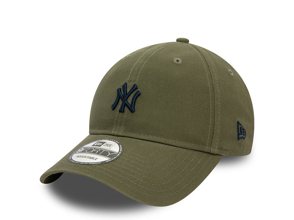 New Era New York Yankees Washed Olive 9Forty Strapback Casquette