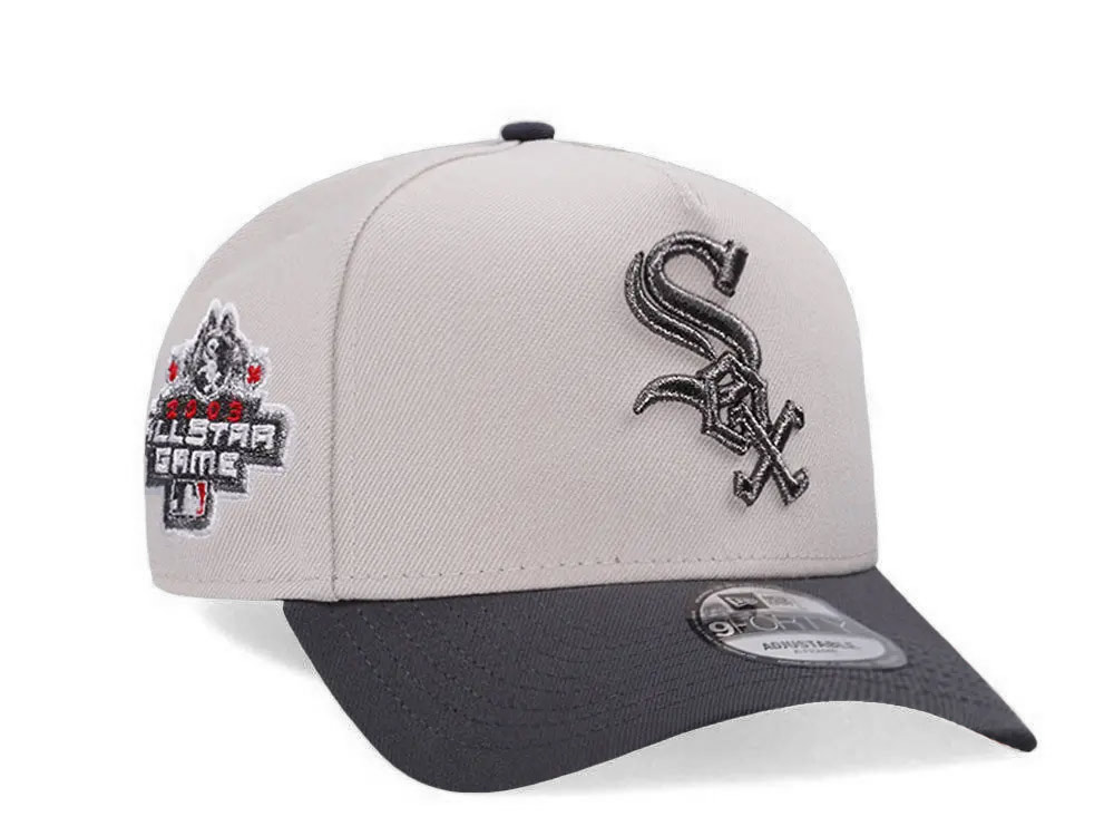 New Era Chicago White Sox All Star Game 2003 Chrome Two Tone 9Forty A Frame Snapback Casquette