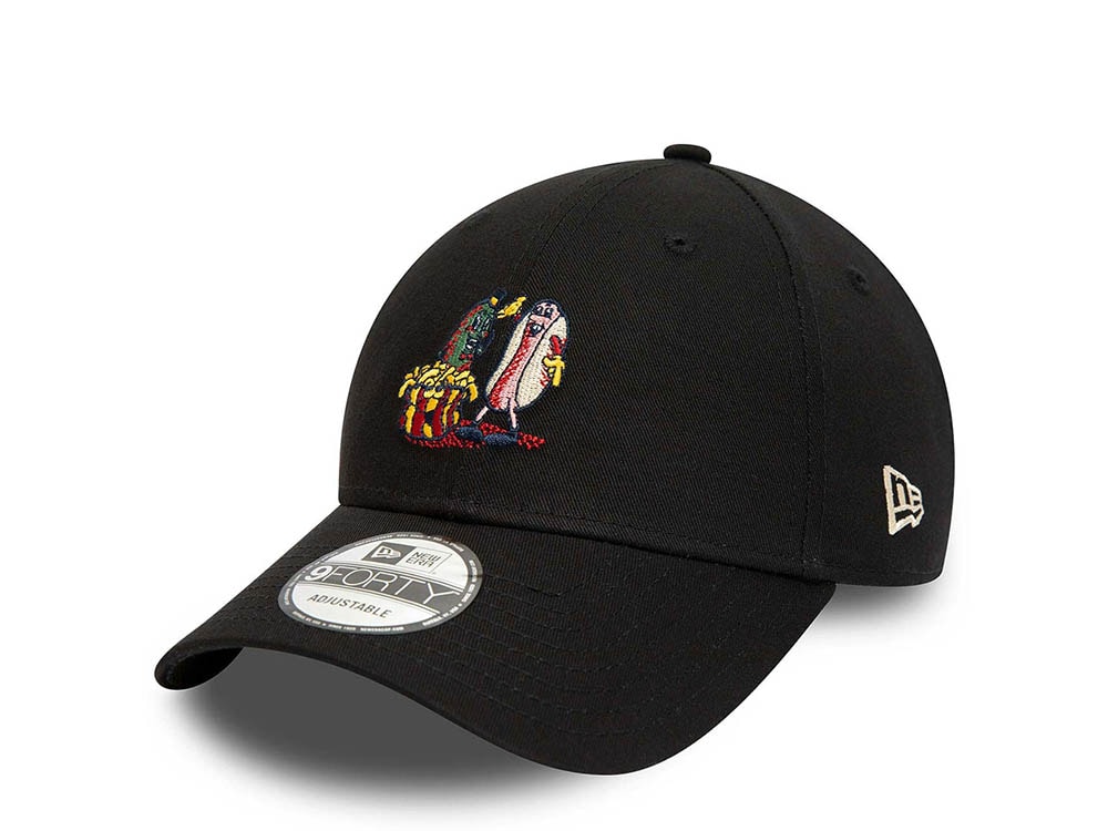 New Era Half Time Black 9Forty Strapback Casquette