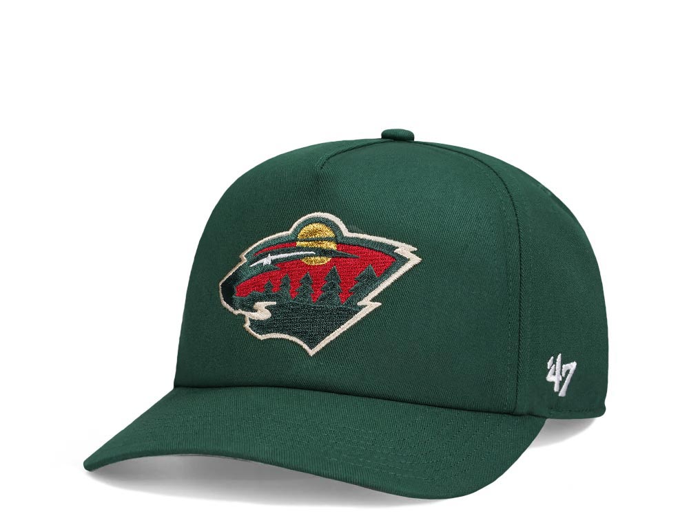 47Brand Minnesota Wild Dark Green Nantasket Captain Snapback Casquette