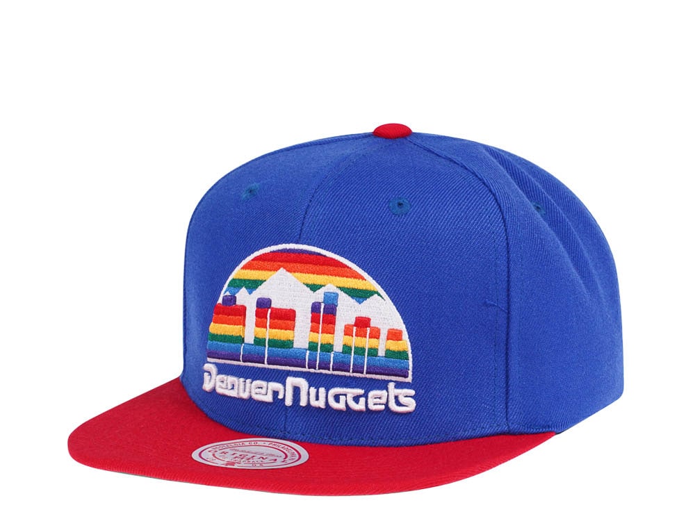 Mitchell & Ness Denver Nuggets Team Two Tone Hardwood Classics Snapback Casquette