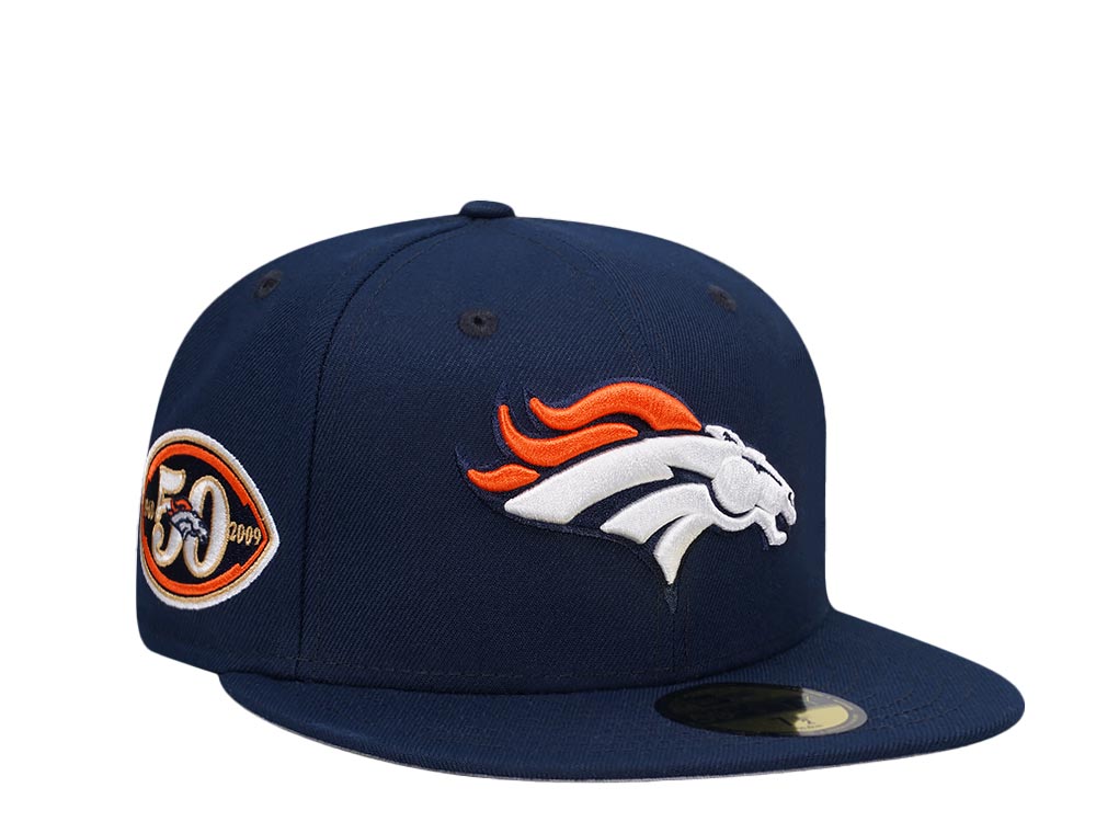 New Era Denver Broncos 50th Anniversary Navy Classic Edition 59Fifty Fitted Casquette