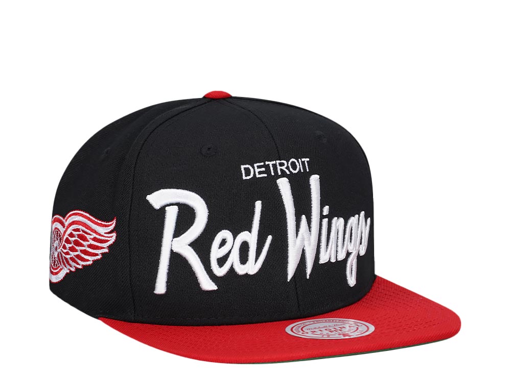 Mitchell & Ness Detroit Red Wings Vintage Script Snapback Casquette