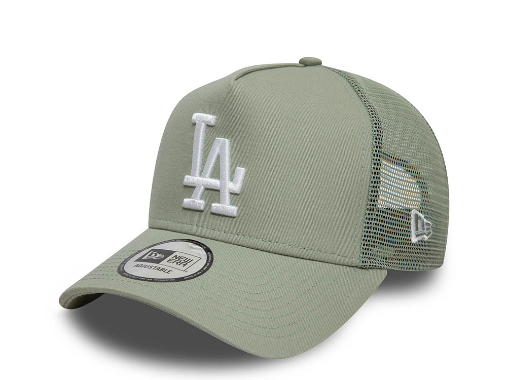 New Era Los Angeles Dodgers League Essential Green 9Forty A Frame Trucker Snapback Casquette