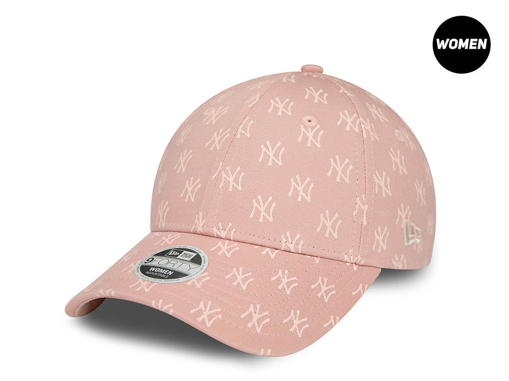 New Era New York Yankees Monogram Pink Womens 9Forty Strapback Casquette