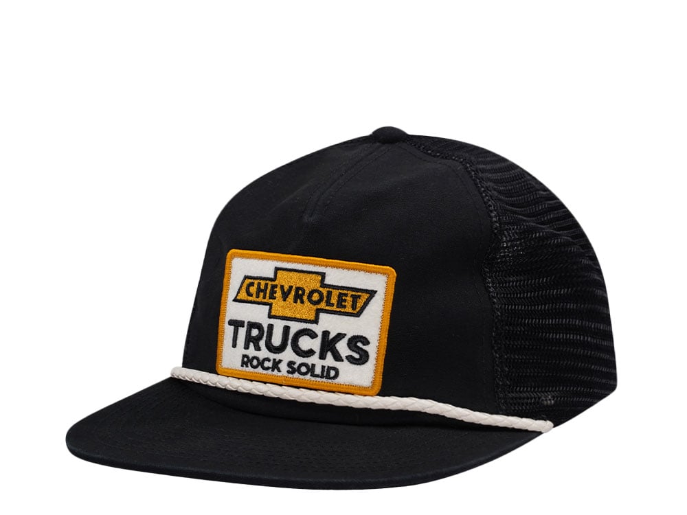 American Needle Chevrolet Wyatt Black Edition Trucker Snapback Casquette