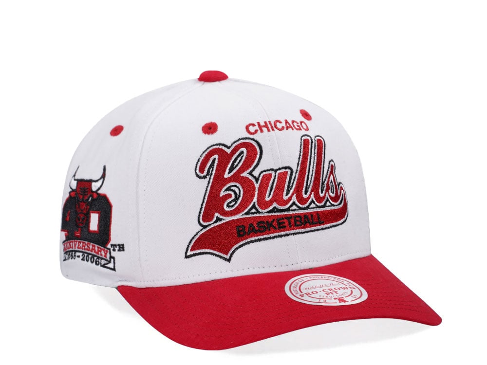 Mitchell & Ness Chicago Bulls 40th Anniversary Pro Crown Fit Snapback Casquette