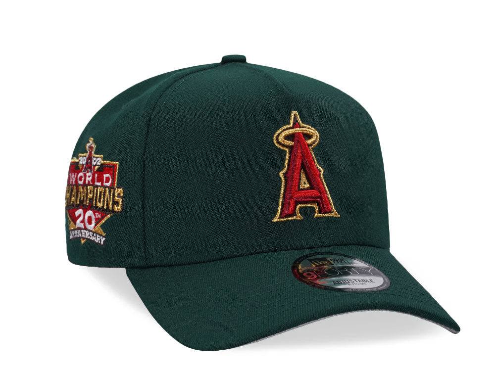 New Era Anaheim Angels 20th Anniversary Gold 9Forty A Frame Snapback Casquette