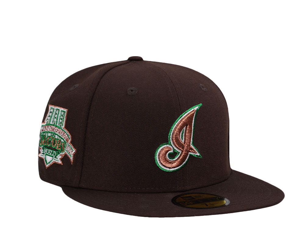 New Era Cleveland Indians 10th Anniversary Burnt Throwback Edition 59Fifty Fitted Casquette