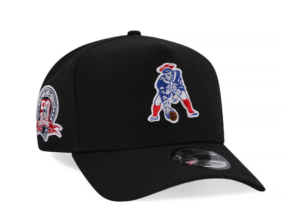 New Era New England Patriots 50th Anniversary Prime Edition 9Forty A Frame Snapback Casquette