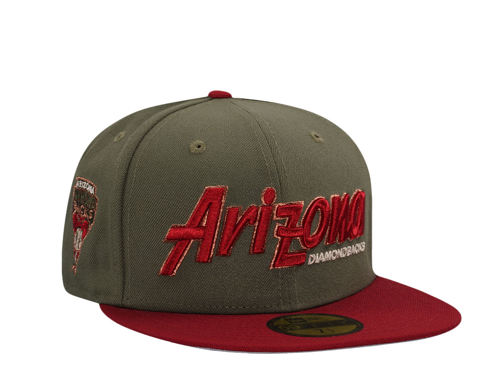 New Era Arizona Diamondbacks Olive Two Tone Edition 59Fifty Fitted Casquette