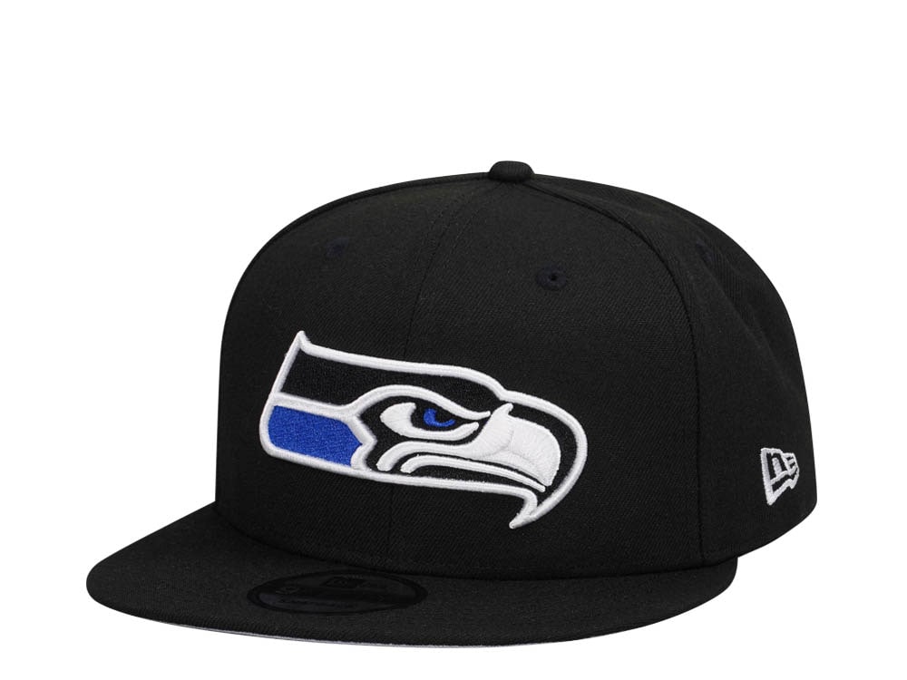 New Era Seattle Seahawks Black Blue Detail Edition 9Fifty Snapback Casquette