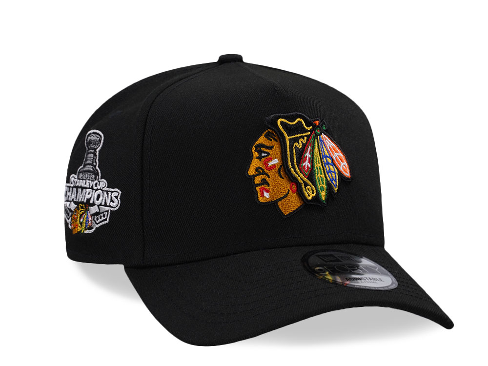 New Era Chicago Blackhawks Stanley Cup Champions 2010 Black Edition 9Forty A Frame Snapback Casquette