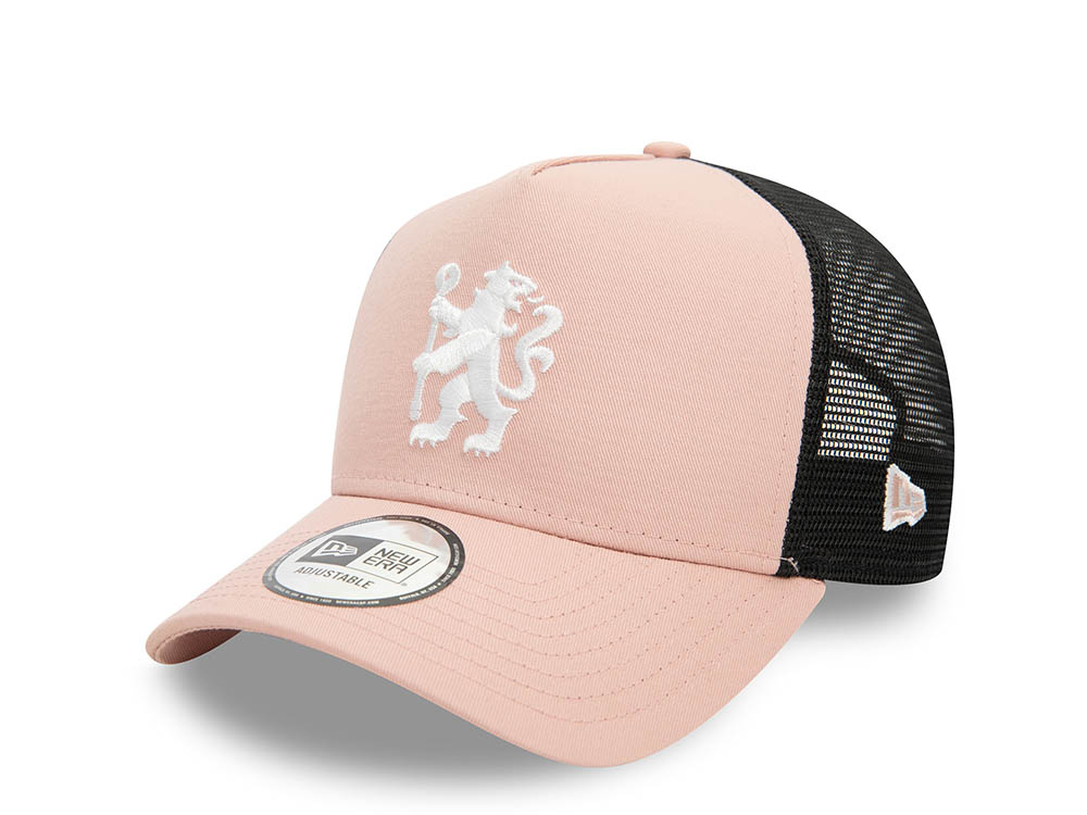 New Era FC Chelsea Pink A Frame Trucker Snapback Casquette