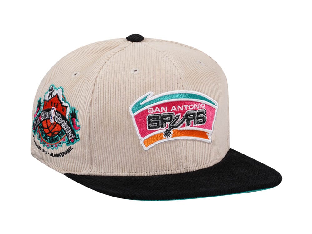 Mitchell & Ness San Antonio Spurs All Star 1996 Two Tone Hardwood Classic Cord Edition Dynasty Fitted Casquette