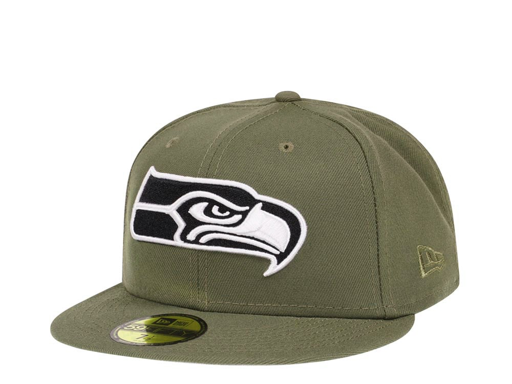 New Era Seattle Seahawks Olive Gray Edition 59Fifty Fitted Casquette